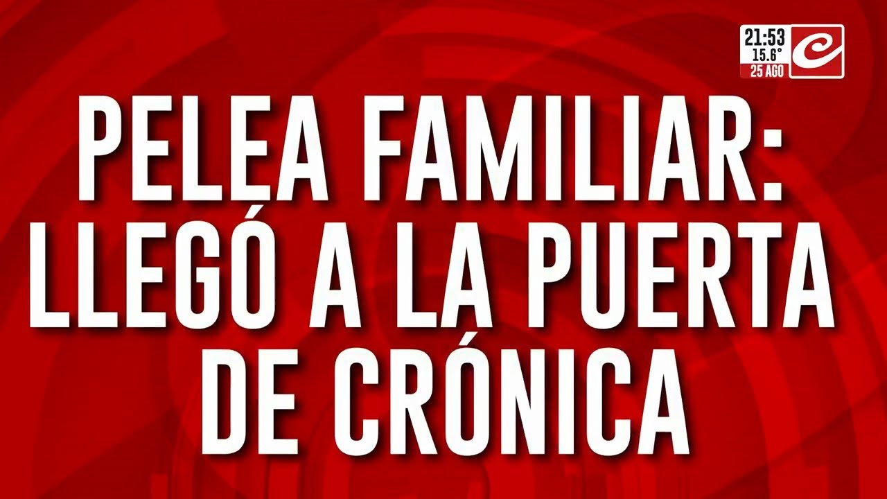 Pelea familiar: llego a la puesta de cronica con el auto roto