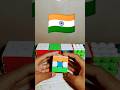 Make indian flag on 3 by 3 rubik's cube