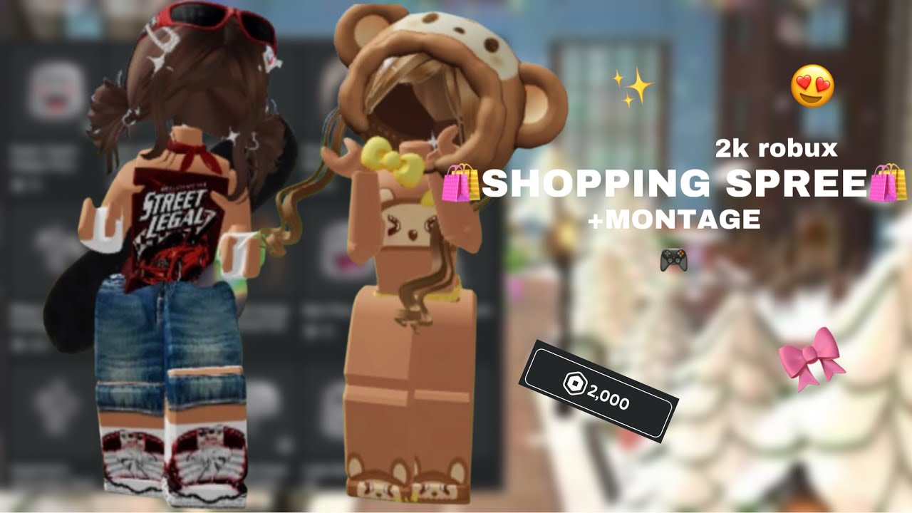 Shopping Spree! 2k robux🛍️ + Montage
