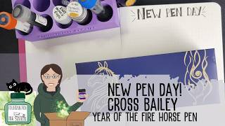 Celebrity New Fountain Pen Day! Unbox the Cross Bailey Year of the Horse with me! Profile