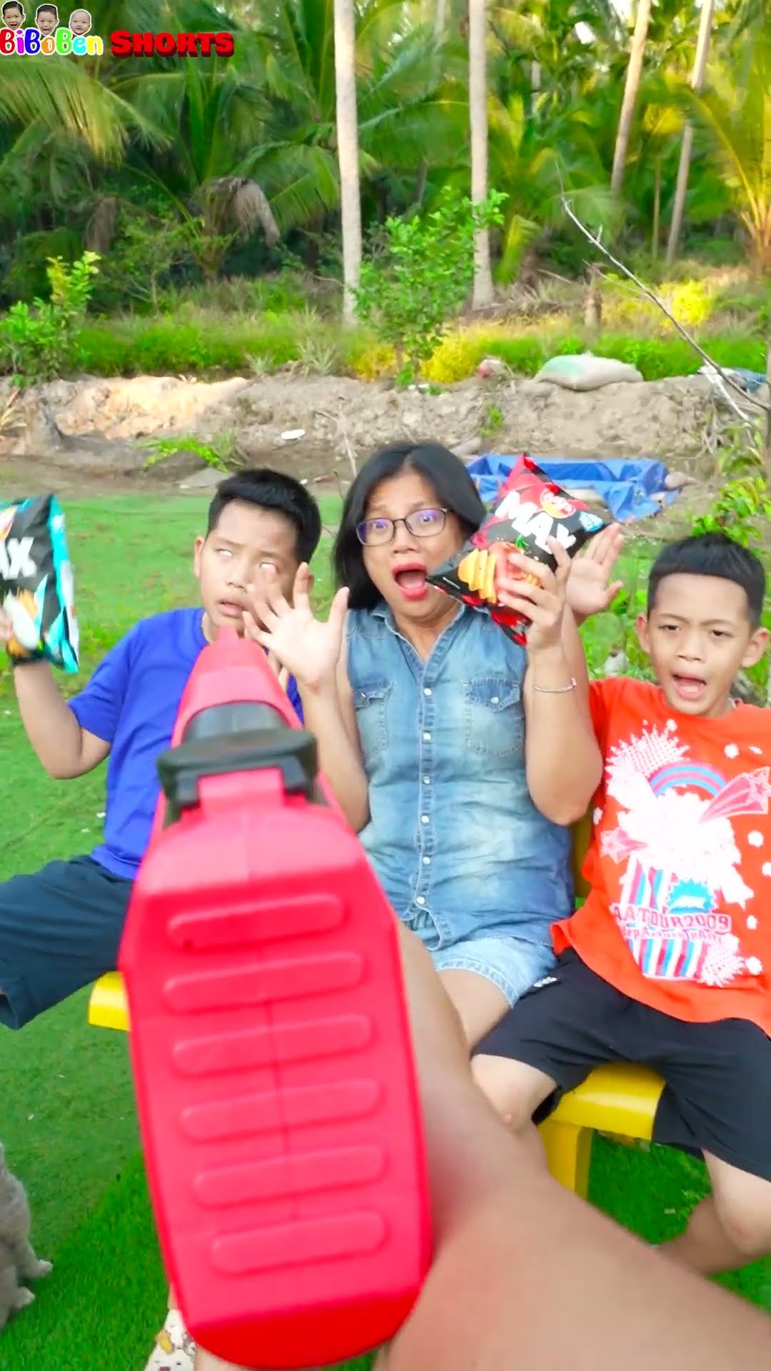 Comedy | Baby plays nerf gun wants more snack ?