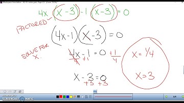 4.5 - Quadratic Equations