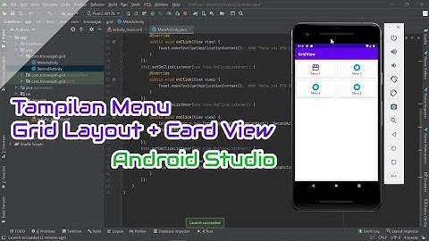 ANDROID STUDIO - MEMBUAT TAMPILAN MENU KEREN DENGAN GRID VIEW DAN CARD VIEW