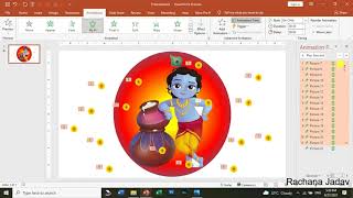How to create GIF in PowerPoint| Happy Janmashtami Wishes 2021 screenshot 2