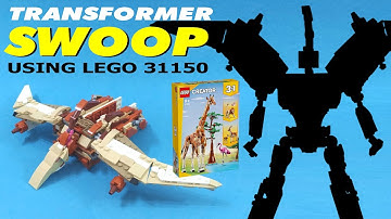 Tutorial: Dinobot Swoop (Transformer Pteranodon), LEGO 31150 alternate built / Wild Safari Animals
