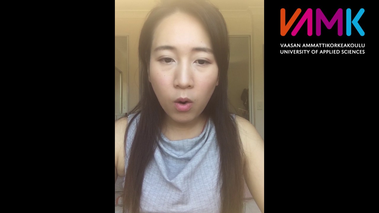 Halie, VAMK IB-student from China