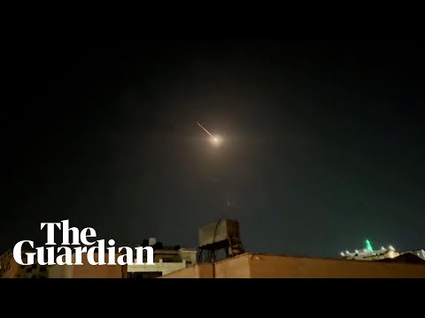 Explosions seen over Israel and West Bank after Iran launches drones and missiles