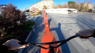 GoPro BMX STREET riding in MOSCOW #4 | Трюки в городе на БМХ от первого лица