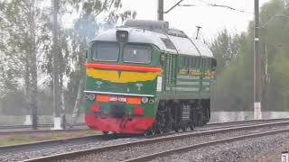 Parade of Russian locomotives