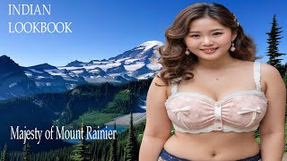 [ 4K AI Art ] Indian Lookbook at Majesty of Mount Rainier