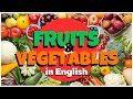Fruits  vegetables in english  learn english