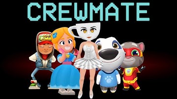 CREWMATE🚀☄️~ Subway Surfers, Talking Tom Gold run, Ballerina Subway Surfers, Tom Hero Dash Among Us