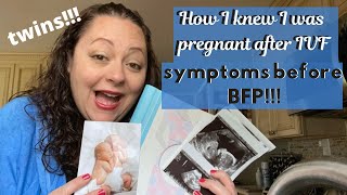 PCOS TTC / IVF JOURNEY & FIRST PREGNANCY SYMPTOMS W/ TWINS BFP!! / I'll tell you my first symptoms
