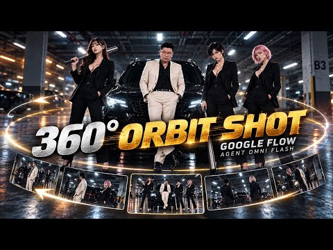 I Made a Michael Bay–Style 360° Orbit Shot with Google Flow + Agent Omni Flash