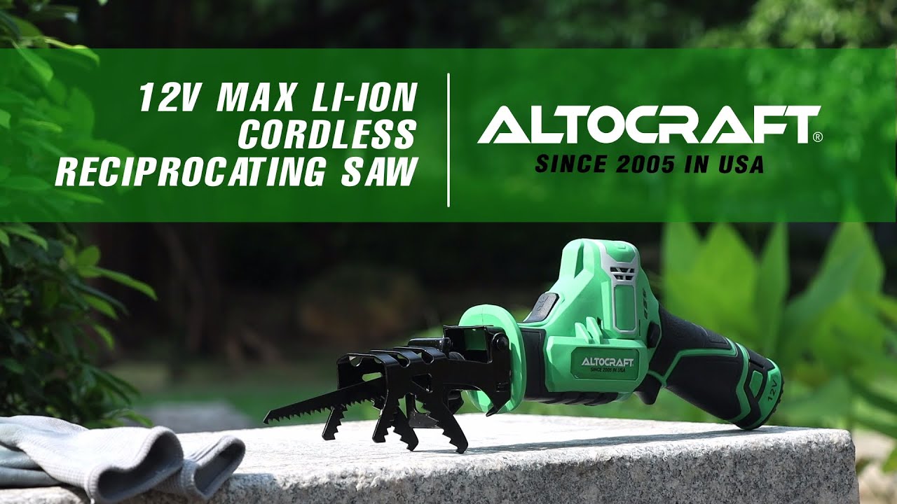 ALTOCRAFT 12V Cordless Reciprocating Saw [CRS106] - YouTube