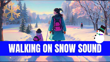 Walking on Snow Sound for %99 Sleep Relax Study #trending #subscribe #love #reels #shorts #viral