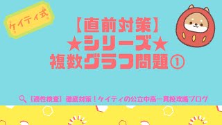 【公立中高一貫校】3つのグラフから読み取る問題①