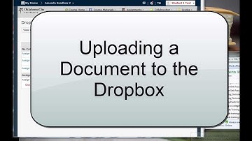 Uploading to the Dropbox (D2L 10.3)
