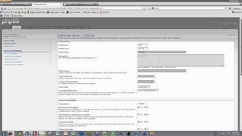 How to Create a Forum in phpBB
