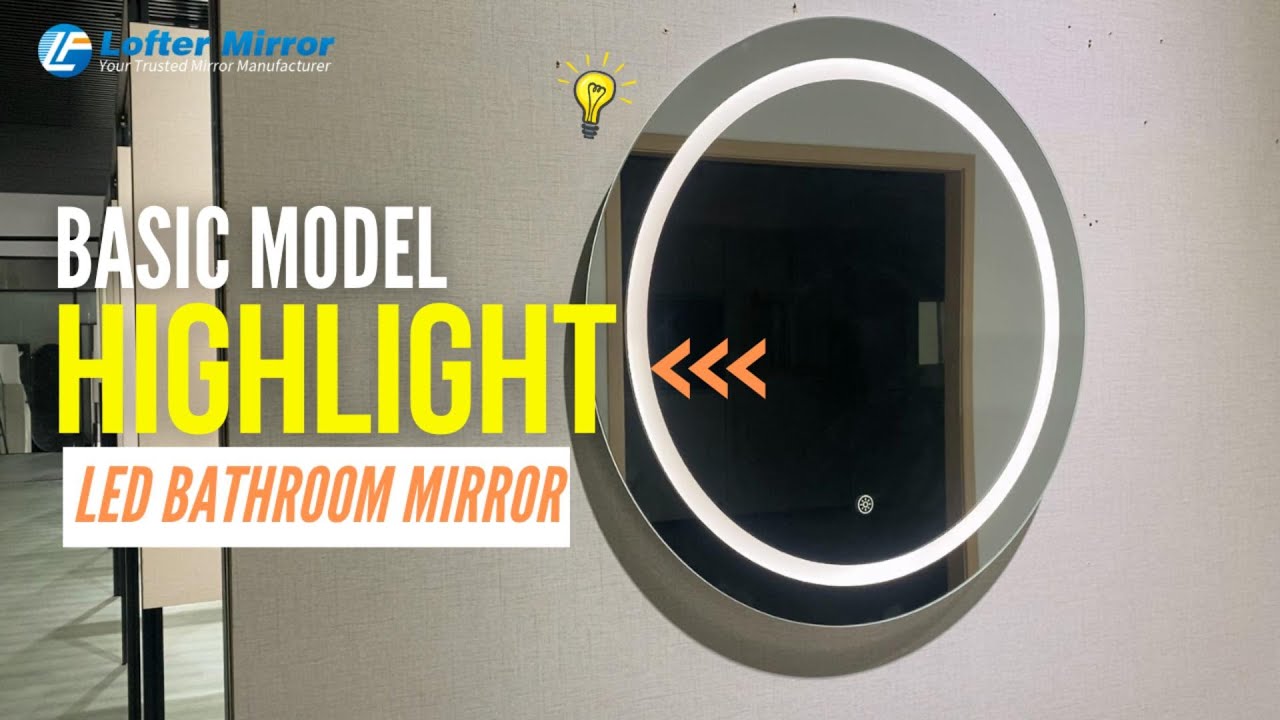 Basic Model Round LED Bathroom Makeup Mirror