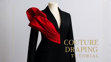 Couture Draping Tutorial: How to Add Couture Draping to a Blazer (Step-by-Step Tutorial)