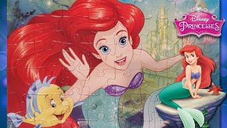 Ariel The Little Mermaid Puzzle | Disney Princess Ariel Puzzle | Kids Puzzles Ariel Flounder | Games screenshot 5
