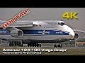 Amazing Takeoff Antonov An-124-100 Ruslan [4K] Volga Dnepr Alicante! (RA-82044)