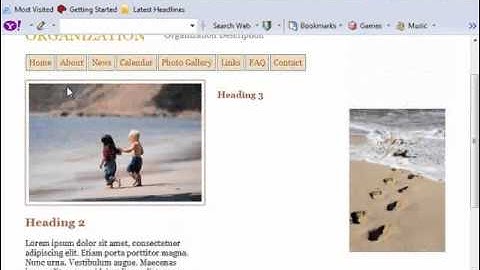 Hướng dẫn thiết kế website bằng thẻ (tag) Div thông qua Microsoft Expression Web P1