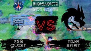 🟥ПОКА У СПИРИТ ЕСТЬ ПРИЗРАЧНАЯ НАДЕЖДА | PSG Quest vs Team Spirit Elite League | 09.04.2024