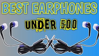 Top 5 Best Wired Earphones Under 500 in 2022//Techy Tapas