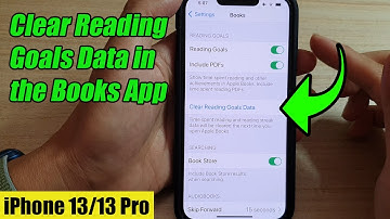 iPhone 13/13 Pro: How to Clear Reading Goals Data in the Books App