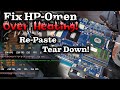 HP-Omen 15 how to add new thermal paste to laptop / Laptop Tear down