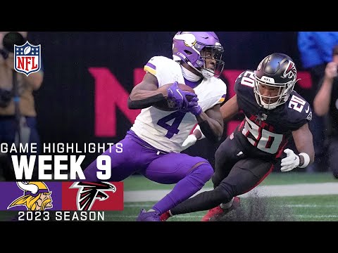 Minnesota Vikings vs. Atlanta Falcons Game Highlights | NFL 2023 Week 9