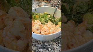 Homemade Caesar Dressing & Shrimp Caesar Salad - #recipe  in description