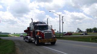 13 axle perimeter trailer maneuvering back country roads