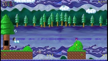 SuperTux 0.4.0 Forest World all secrets reverse 6 times speed