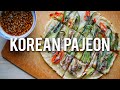 HOW TO MAKE KOREAN PAJEON (파전) PANCAKE | KOREAN CUISINE