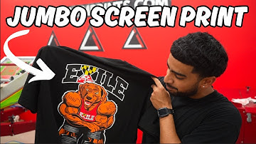 SCREEN PRINTING A Jumbo 7 Color Design | Step By Step Process
