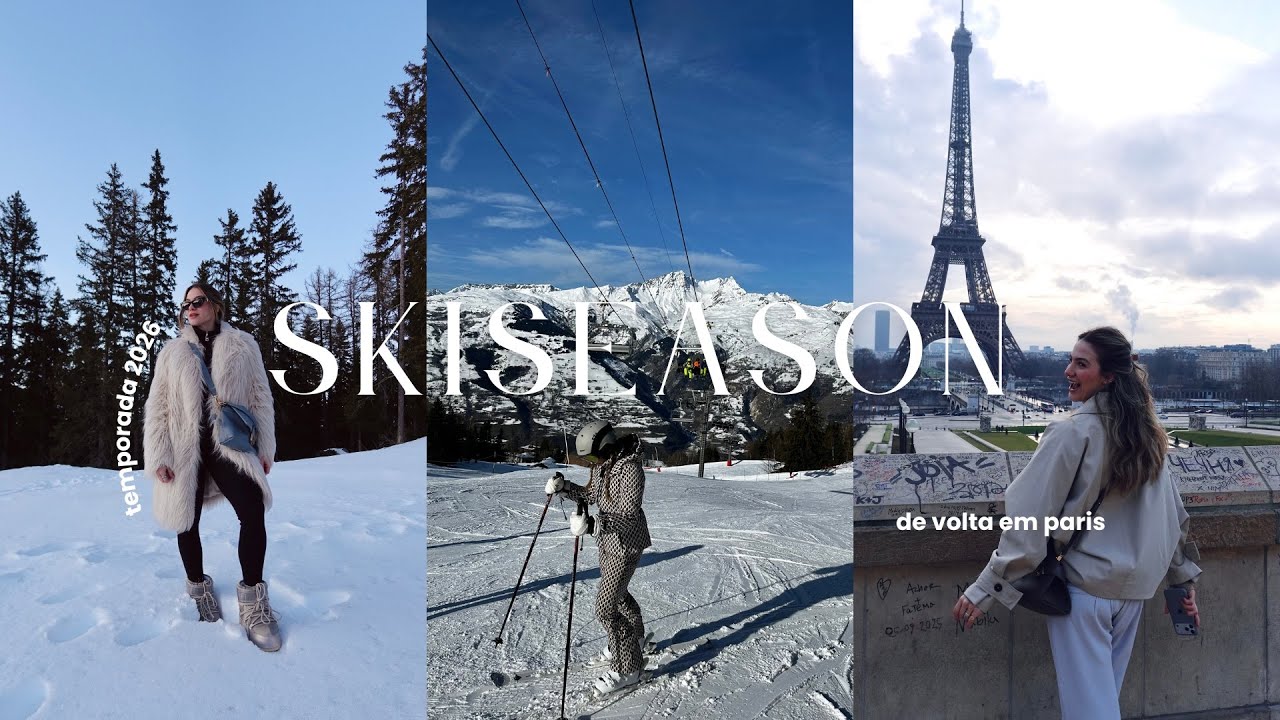 PARIS E LES ARCS | Vlog de férias e viagem de ski