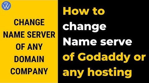 How to change Name Server of Go daddy or any hosting |