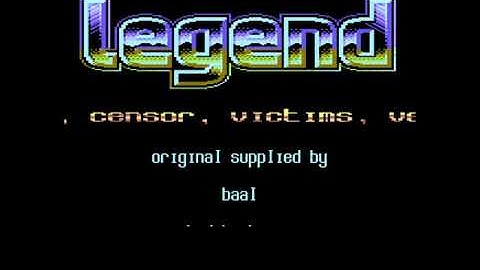 Legend Intro - Commodore 64 - C64 - Mercs - Cracktro