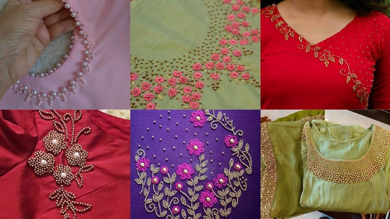 Latest fashion trend of Neck designs with pearls and laces - YouTube | Neck  designs, Pearl and lace, Fashion vocabulary
