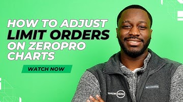 How To Adjust Your Limit Orders On ZeroPro Charts