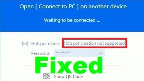 How to fix shareit hotspot creation not supported in pc (2018)