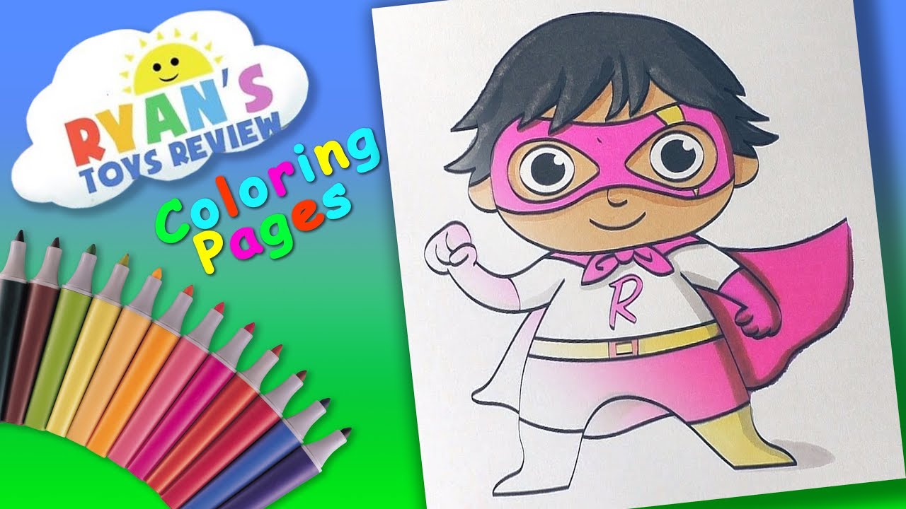 Ryan Toysreview Coloring Page Forkids Learn Coloring With Ryan Great Kids Channel Youtube