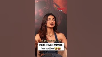Palak Tiwari mimics her Mother #shorts #shwetatiwari #palaktiwari