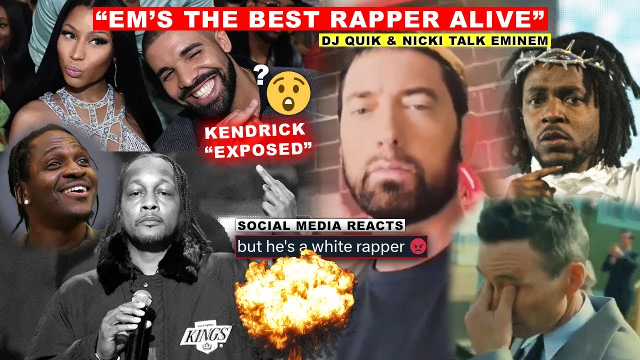 Nicki Minaj, DJ Quik Mad Props to Eminem “Best Rapper Alive”, Kendrick “EXPOSED”, Drake, Pusha T