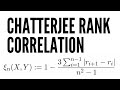 Estimating Non-linear Correlation using Chatterjee's Correlation Coefficient