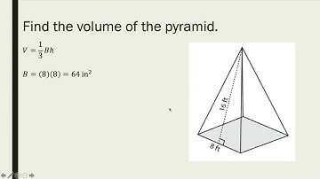 How to Find the Volume of Pyramids and Cones