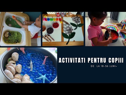 ACTIVITATI MONTESSORI  PENTRU COPIII MICI 18-36 LUNI+!